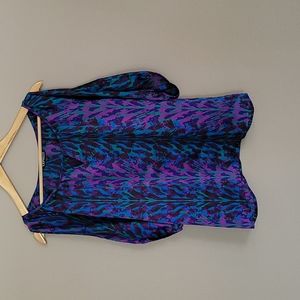 Multi colored express top